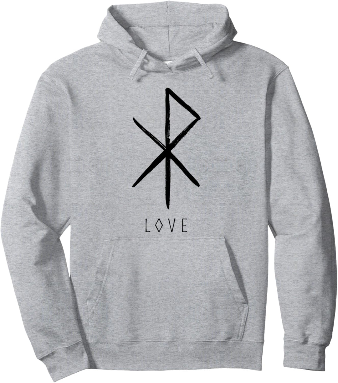 Wikinger "Liebe" Bindungsrune Pullover Hoodie