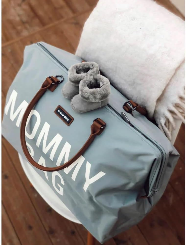 CHILDHOME Mommy Bag, Wickeltasche, Mutterschaft, Reisetasche, grosse Kapazität, Wickelunterlage, ver