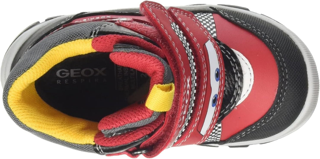 Geox Jungen B Flanfil Boy B AbxANKLE BOOTS 22 EU Red Black, 22 EU Red Black