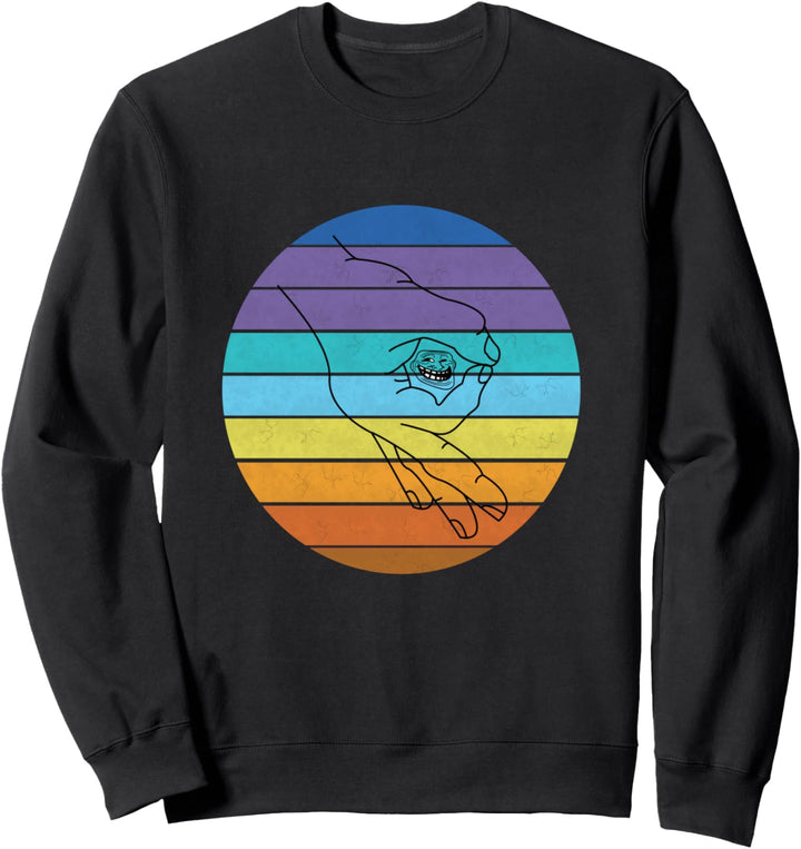 Reingeschaut Reingeguckt Retro Meme Sweatshirt