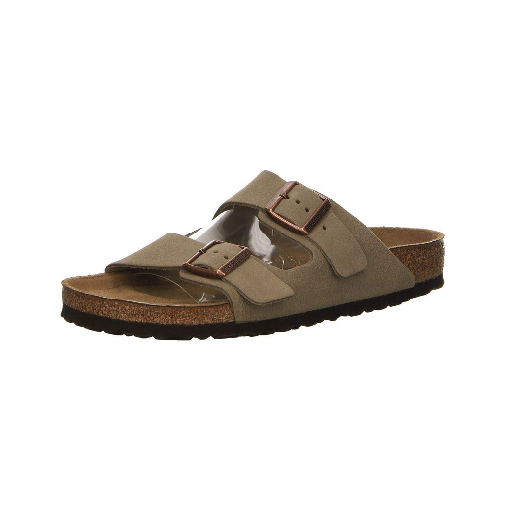 BIRKENSTOCK Arizona Pantoletten/Clogs Kind Marine Pantoffel 36 EU Taupe, 36 EU Schmal Taupe