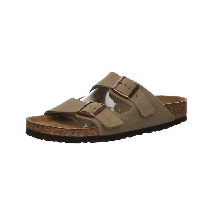 BIRKENSTOCK Arizona Pantoletten/Clogs Kind Marine Pantoffel 36 EU Taupe, 36 EU Schmal Taupe
