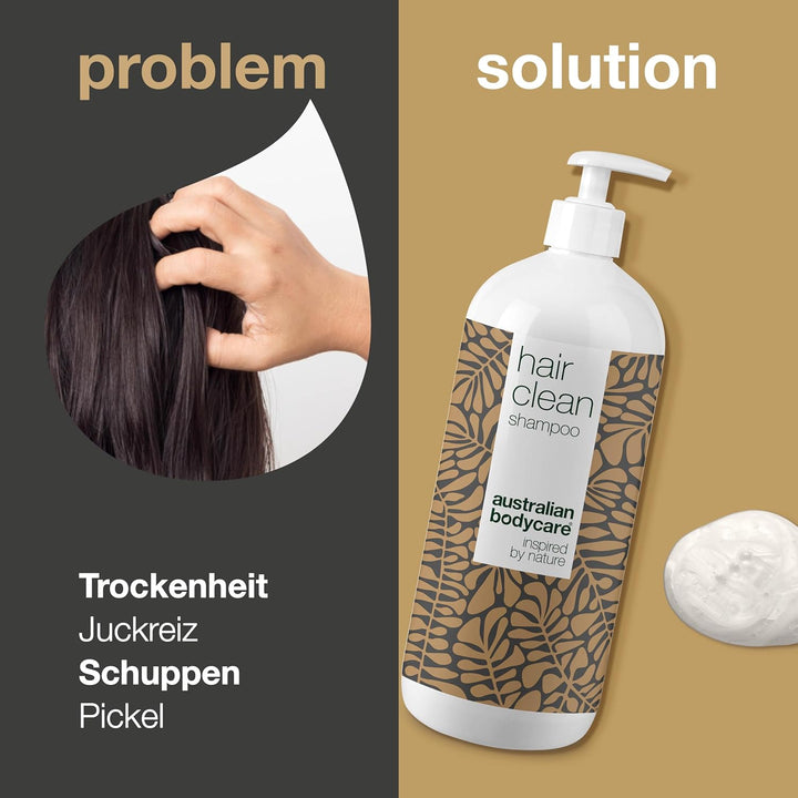 Anti Schuppen Shampoo mit Teebaumöl 1000 ml | 100% Vegan | Shampoo für Trockene & Juckende Kopfhaut