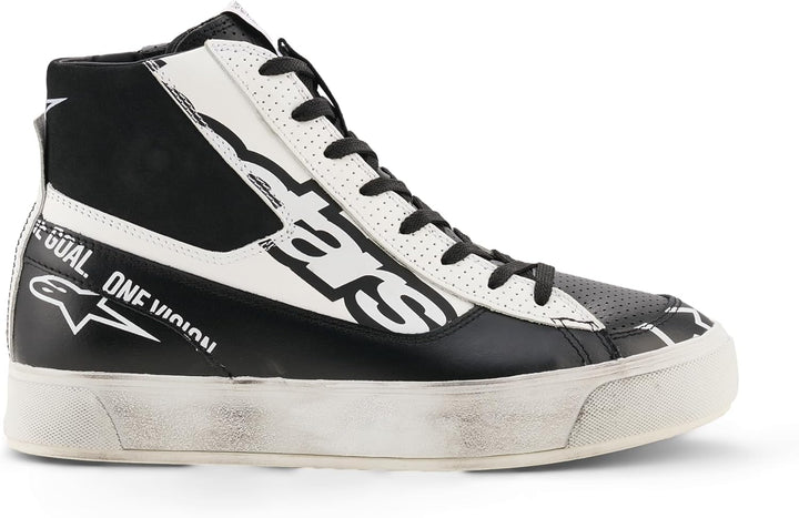 Alpinestars Stella Stated Flair Damen Motorrad Schuhe, schwarz/weiss, 8 Schwarz Weiss 41 EU, Schwarz