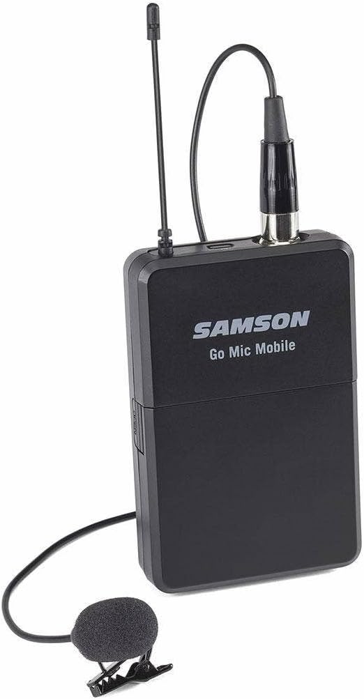 SAMSON LM8 - Omnidirectional Lavalier Microphone with a Miniature Condenser Min Capsule - Black Nur