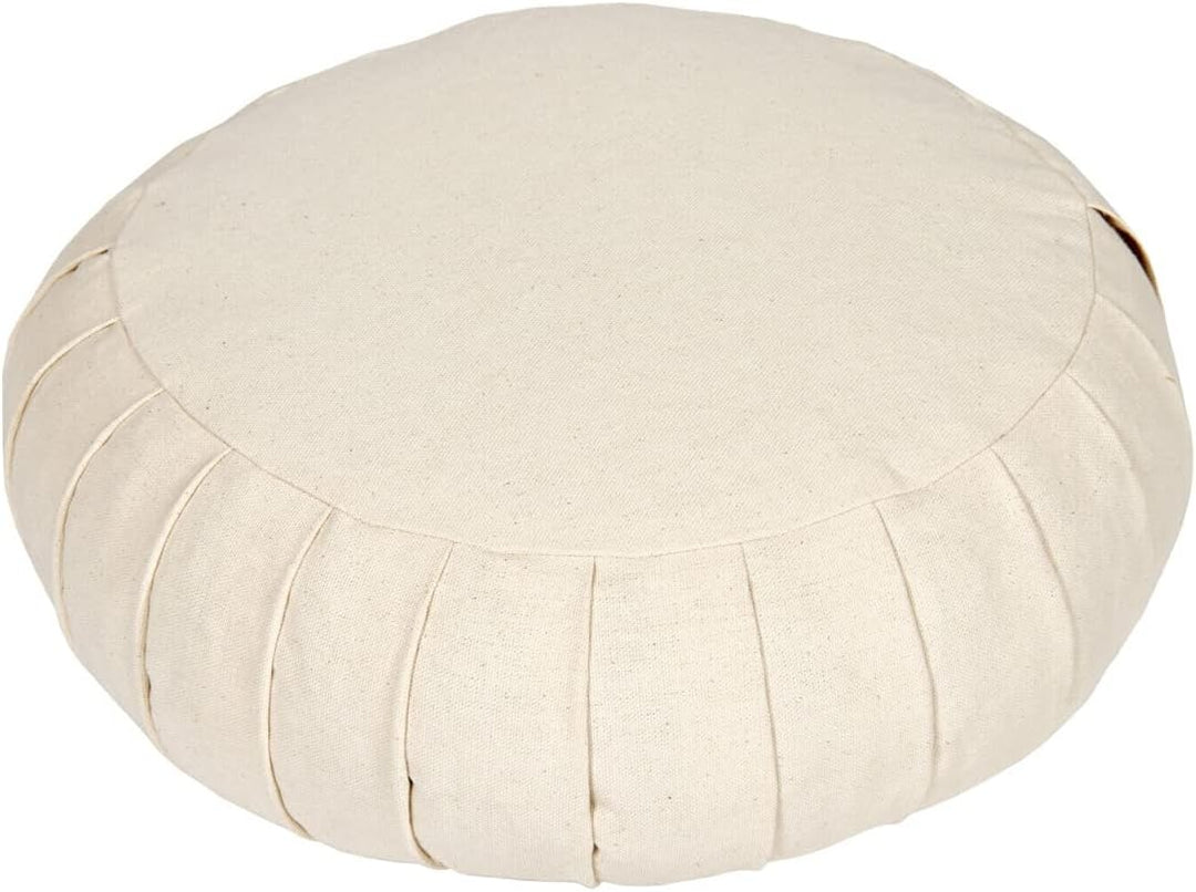 Yogabox Meditationskissen/Yogakissen Zafu Basic mit Zip natur, natur