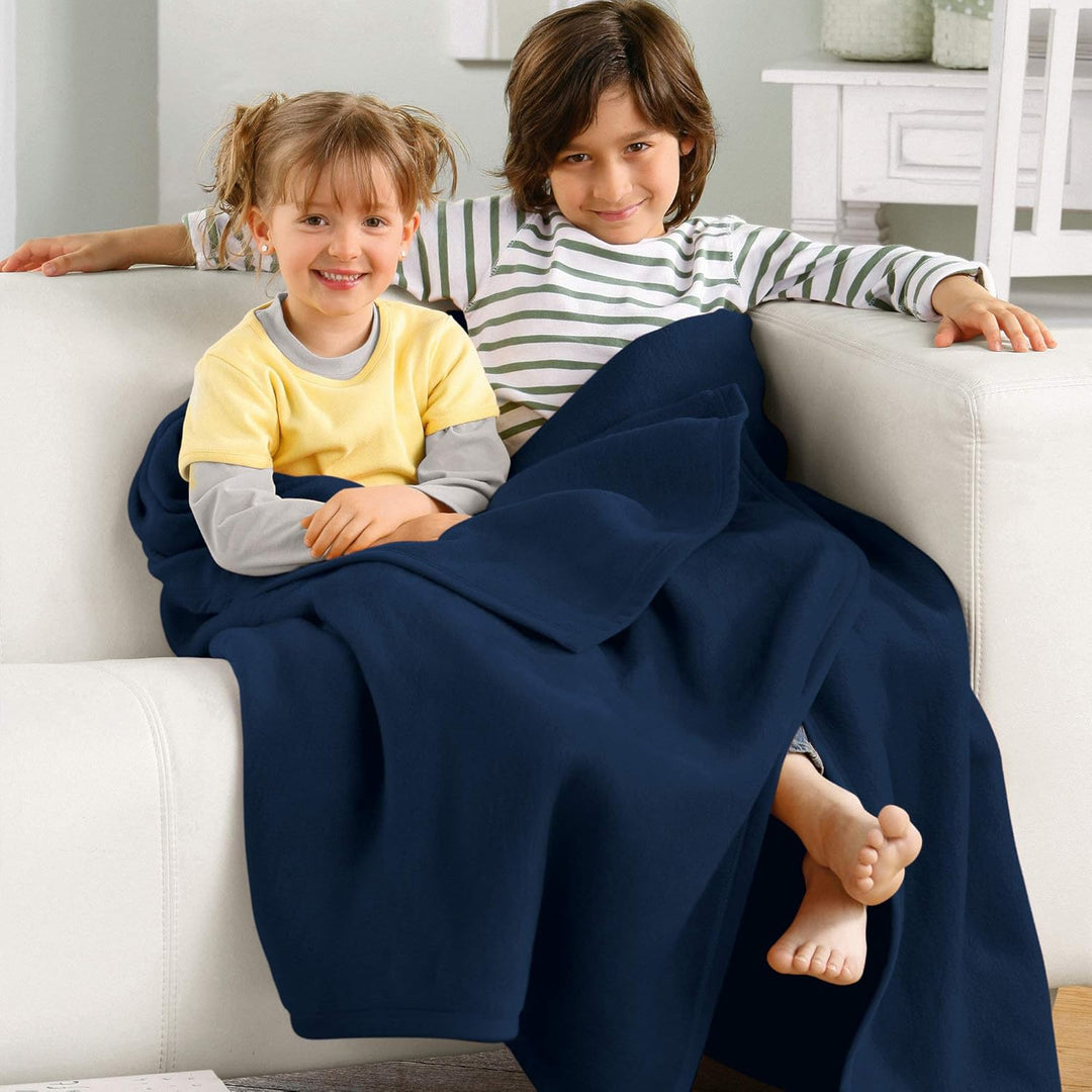 Erwin Müller Wohndecke Baumwollmischung Marine Grösse 150x200 cm 150x200 cm Marine, 150x200 cm Marin