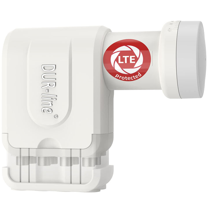 DUR-line +Ultra Octo LNB - 8 Teilnehmer weiss - mit LTE-Filter, 8-Fach, digital mit Wetterschutz, Fu