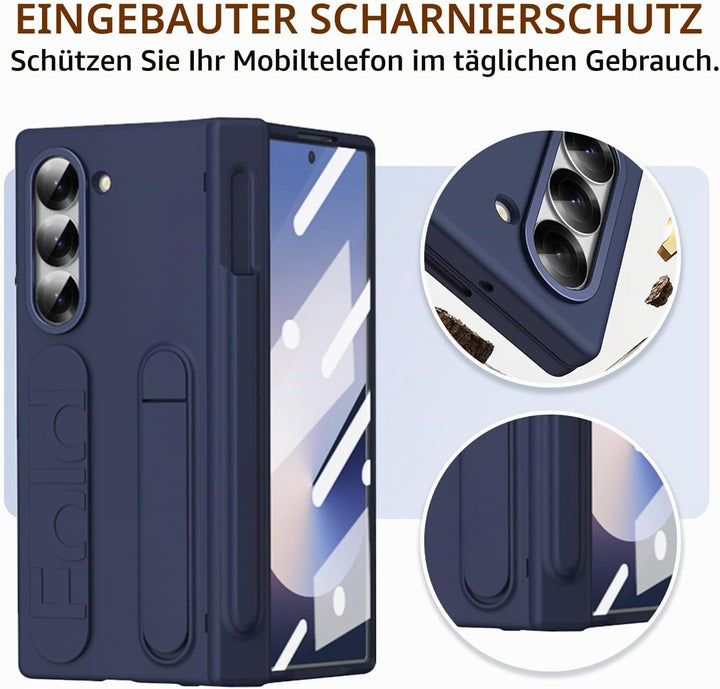 NINKI für Samsung Galaxy Z Fold 6 Hülle mit Stift und Halter Galaxy Z fold 6 Hülle mit Ständer Fold