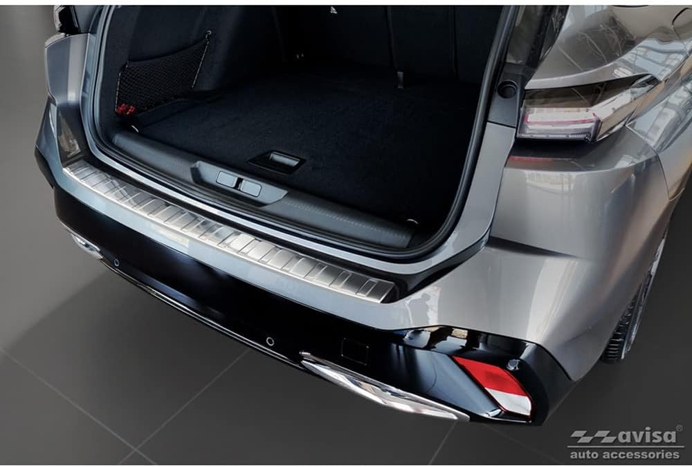 Avisa Edelstahl Heckstossstangenschutz kompatibel mit Peugeot 308 III SW 2021- 'Ribs'