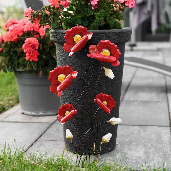 formano 66 cm Rote Mohnblumenzweige Wanddekoration 673473