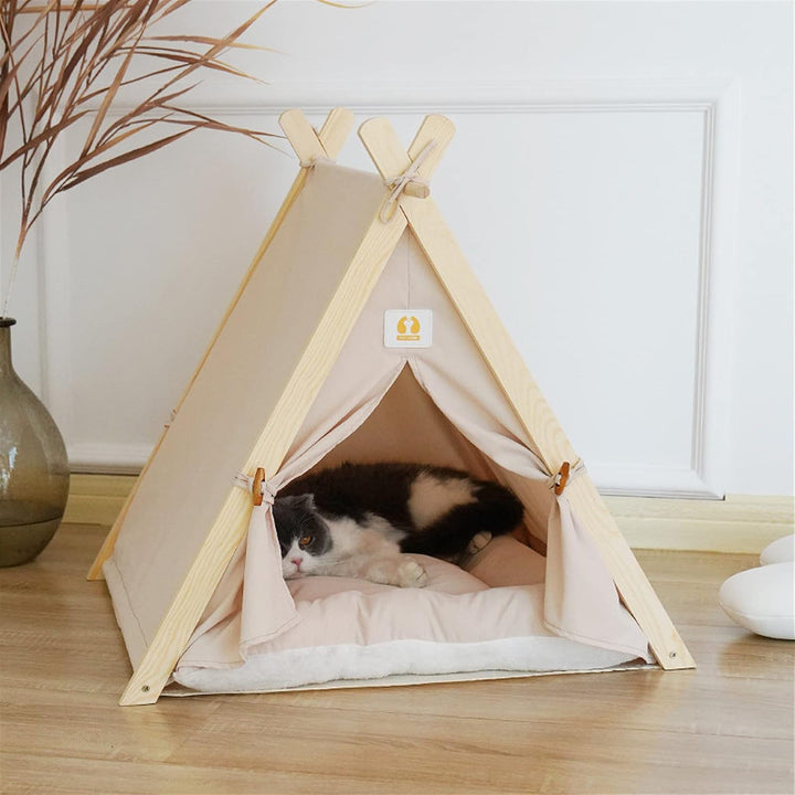Haustier-Tipi, Hundezelt, Katzen- und Hunde-Tipi-Bett, Haus, Haustier-Zelt für den Innenbereich, Hau