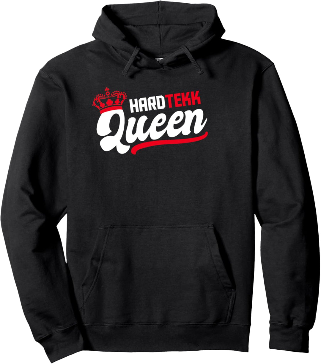 Hardtekk Queen Schriftzug mit Krone - Tekk, Hard Tekk Pullover Hoodie