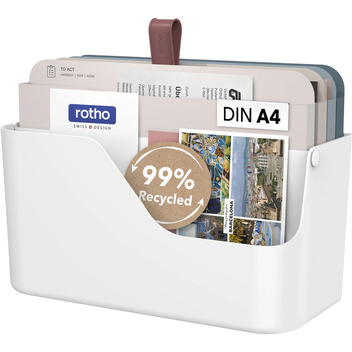 Rotho MyPaper Inbox Dokumentenorganizer MY PAPER Plus, Kunststoff (PP) BPA-frei, weiss, (36.4 x 16.8