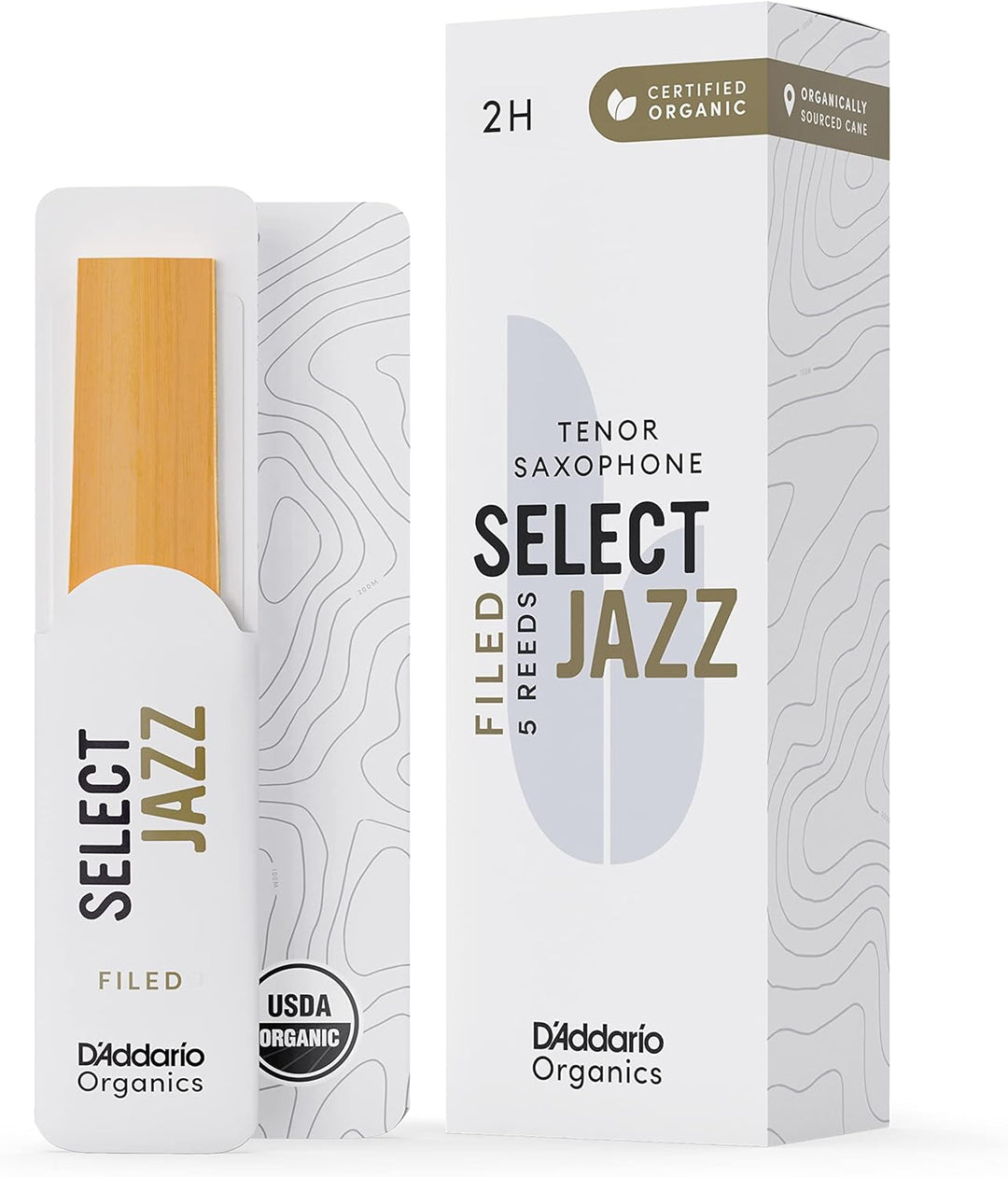 D'Addario Organisch Select Jazz Filed Tenor Saxophon-Stimmzungen - Saxophonrohre - Das erste und ein