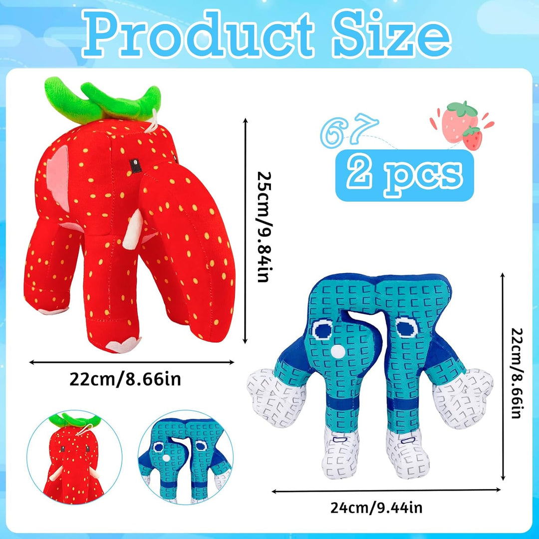 JIASHA Steal a Brain-rot Plüsch, 2PCS Italian Brain-rot Kuscheltier, Steal a Brai-nrot Plush Toy, It