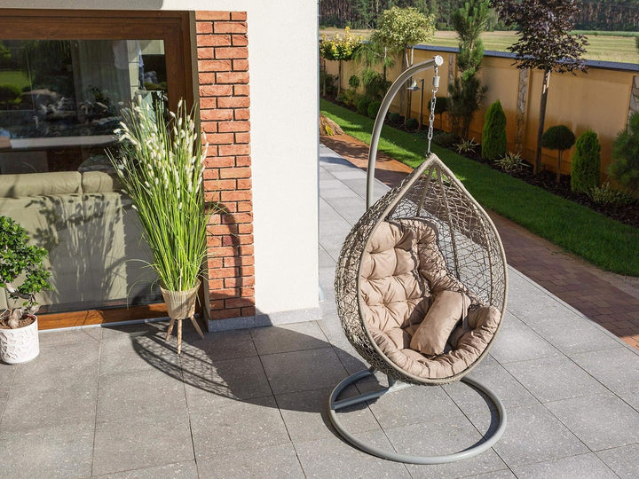 Hängesessel Kissen, Auflage für Polyrattan/Rattan Hängeschaukel, Polster, Hängekorb, Schaukel Korb,