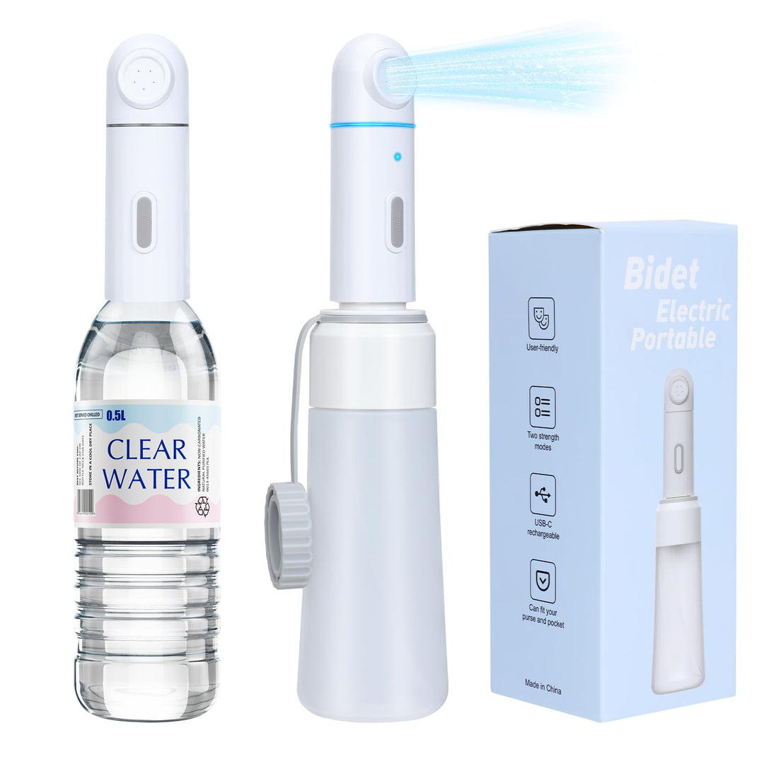 Tragbares Bidet für Reisen, 350 ml, Elektrisch, IPX7 Wasserdicht, Wiederaufladbar, Handheld, Bidet,