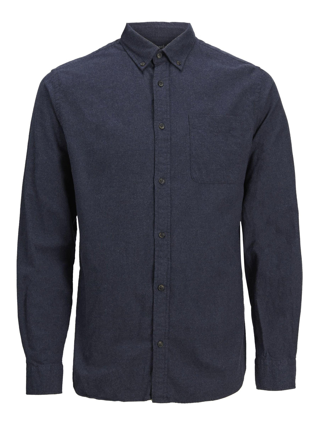 JACK & JONES Herren Jjeclassic Melange Shirt Ls Sn Hemd S Navy Blazer, S Navy Blazer