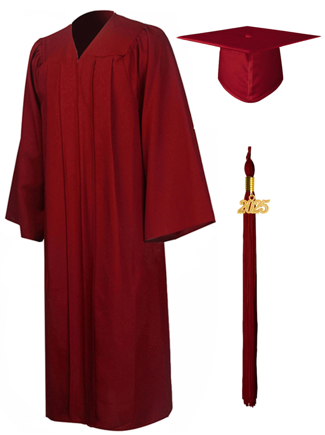 GraduationMall Abschluss Talar Doktorhut 2026 Abschlussoutfit für Abitur,Bachelor,Master,Akademische