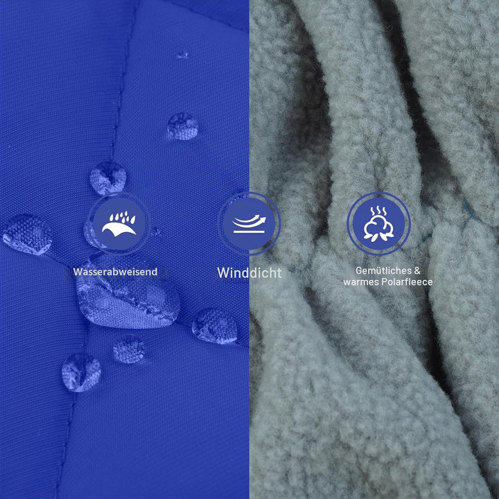 PUMYPOREITY Hundemantel Winter, Wasserdicht Hundejacken Grosse Hunde Weste Warm Winddicht Hundejacke