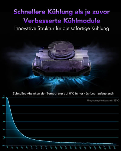 Black Shark FunCooler 3Pro Handy Kühler Lüfter Schnelle Kühlung Einschlaf Timer/Funktion als Telefon