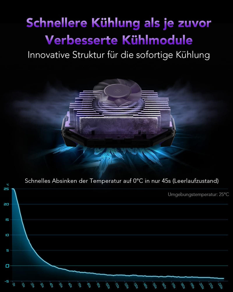 Black Shark FunCooler 3Pro Handy Kühler Lüfter Schnelle Kühlung Einschlaf Timer/Funktion als Telefon