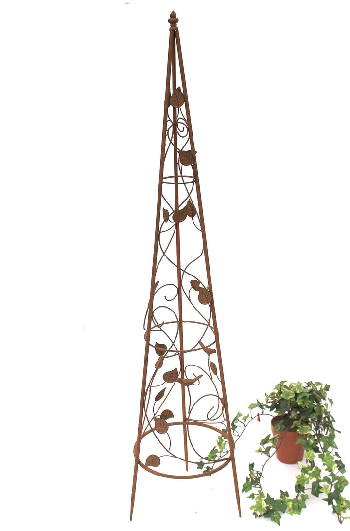 DanDiBo Rankhilfe Pyramide 082547 aus Metall 95 cm bis164 cm Kletterhilfe Rankgerüst Ranke (M - 118