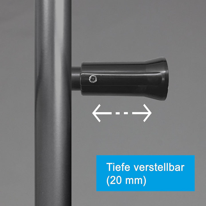 Heizkörper Badheizkörper Handtuchwärmer mit Mittelanschluss 50 mm anthrazit (1424 x 600 mm) (717 Wat