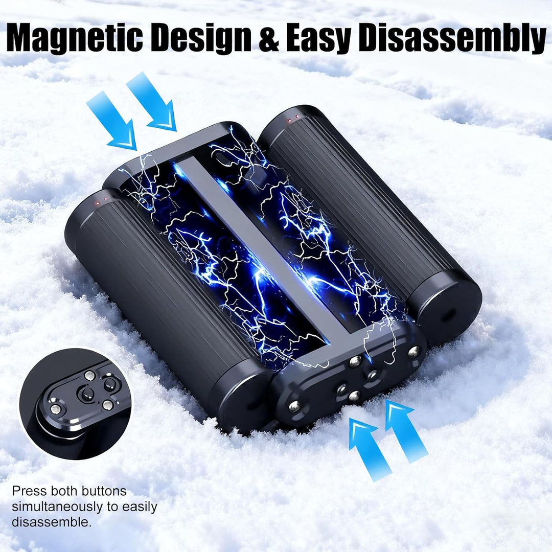 OBEST Fidget Slider Spielzeug Handwärmer, Fidget Slider Toys, 2-in-1 magnetischer Stressabbau Metall