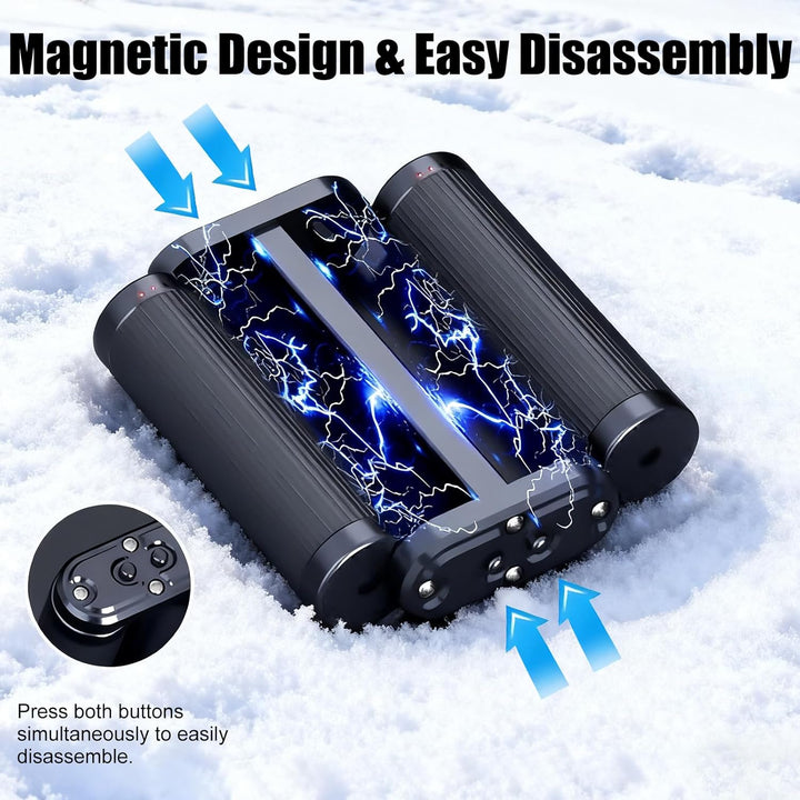 OBEST Fidget Slider Spielzeug Handwärmer, Fidget Slider Toys, 2-in-1 magnetischer Stressabbau Metall