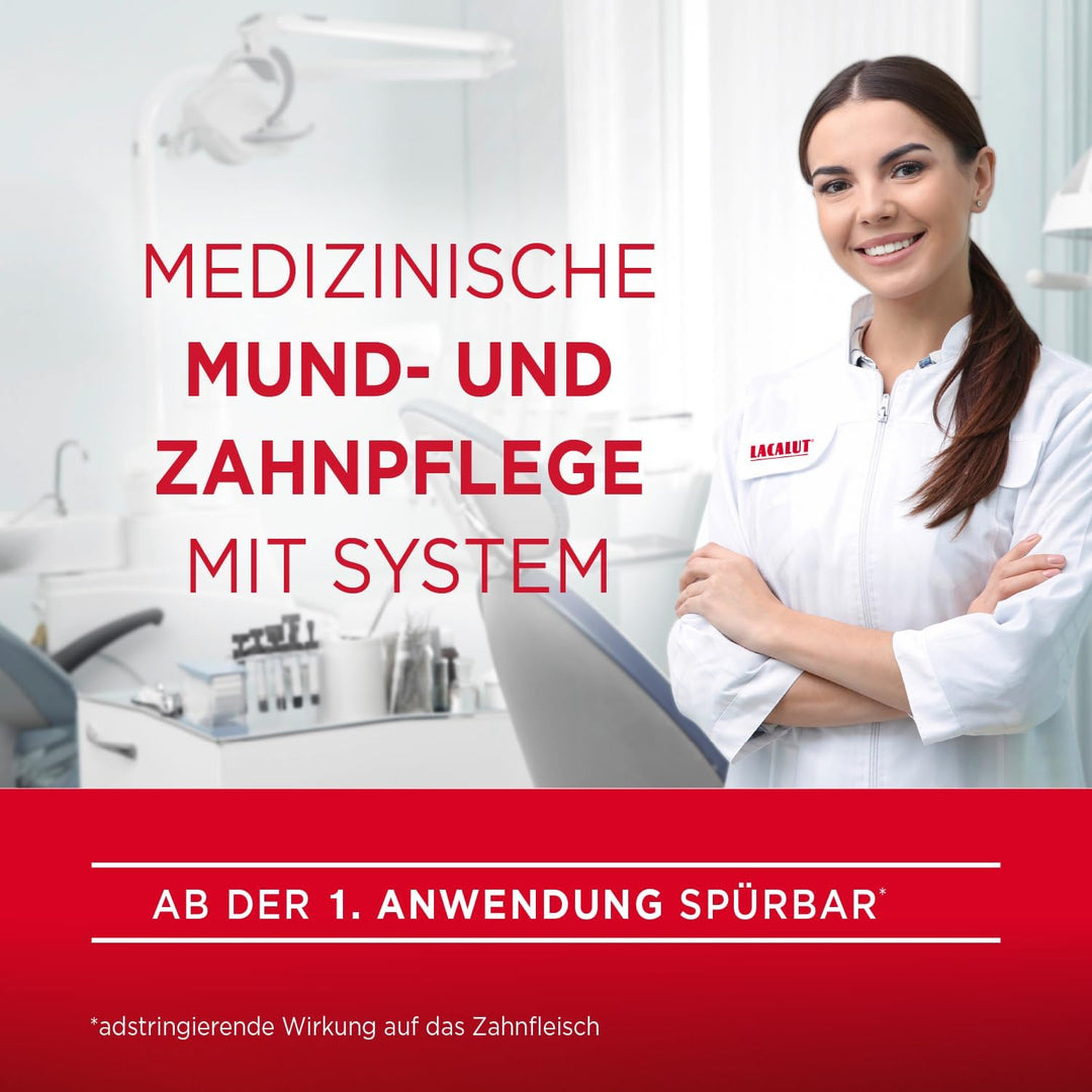 LACALUT AKTIV ZAHNCREME, 100ml Zahnpasta, sofort spürbare Straffung und Festigung des Zahnfleischs,