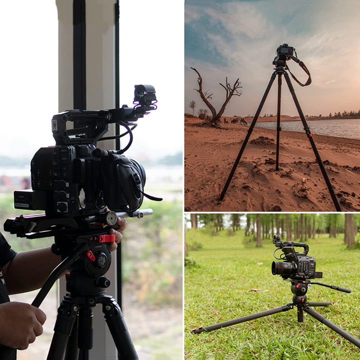 IFOOTAGE Gazelle TC9 Kamerastative,Kamera Stativ,Fotostativ,Stativ Kamera Flexibel,Basic-Einbeinstat