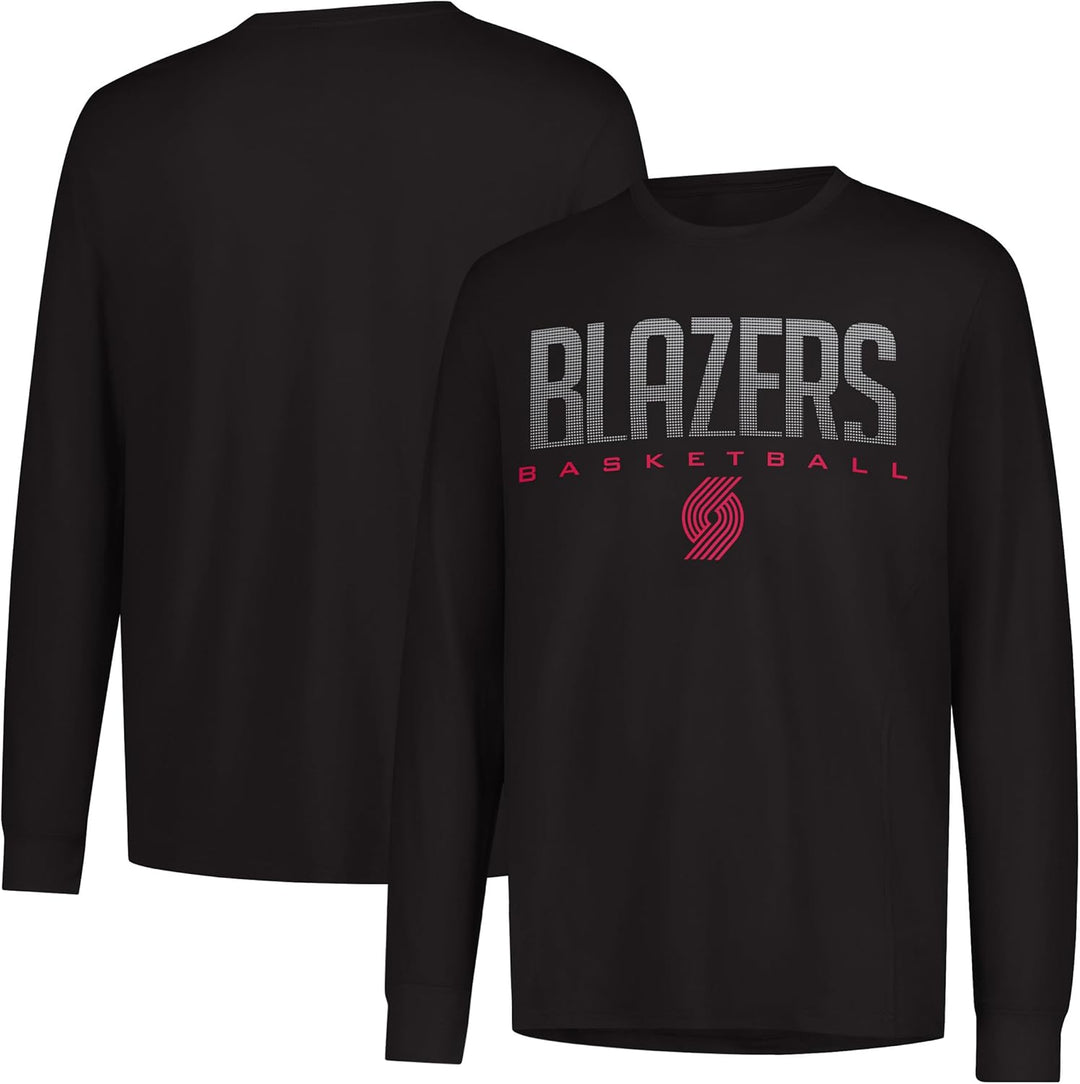 Ultra Game Men's Vlm0291f NBA Men's Performance Poly Long Sleeve T-Shirt, Charcoal Gray (Pack of 1)