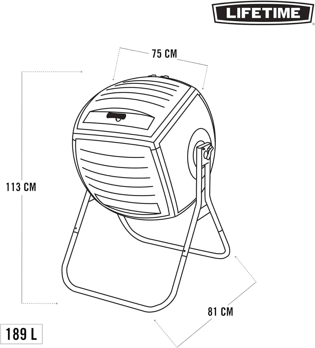 Lebenslange 189 Liter (50 Gallonen) Kompost