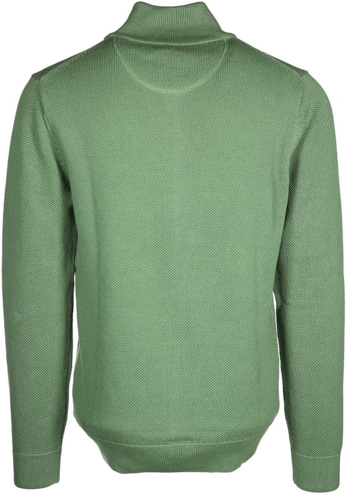 Gant Herren Cotton Pique Zip Cardigan Strickjacke (1er Pack) 3XL Leaf Green, 3XL Leaf Green