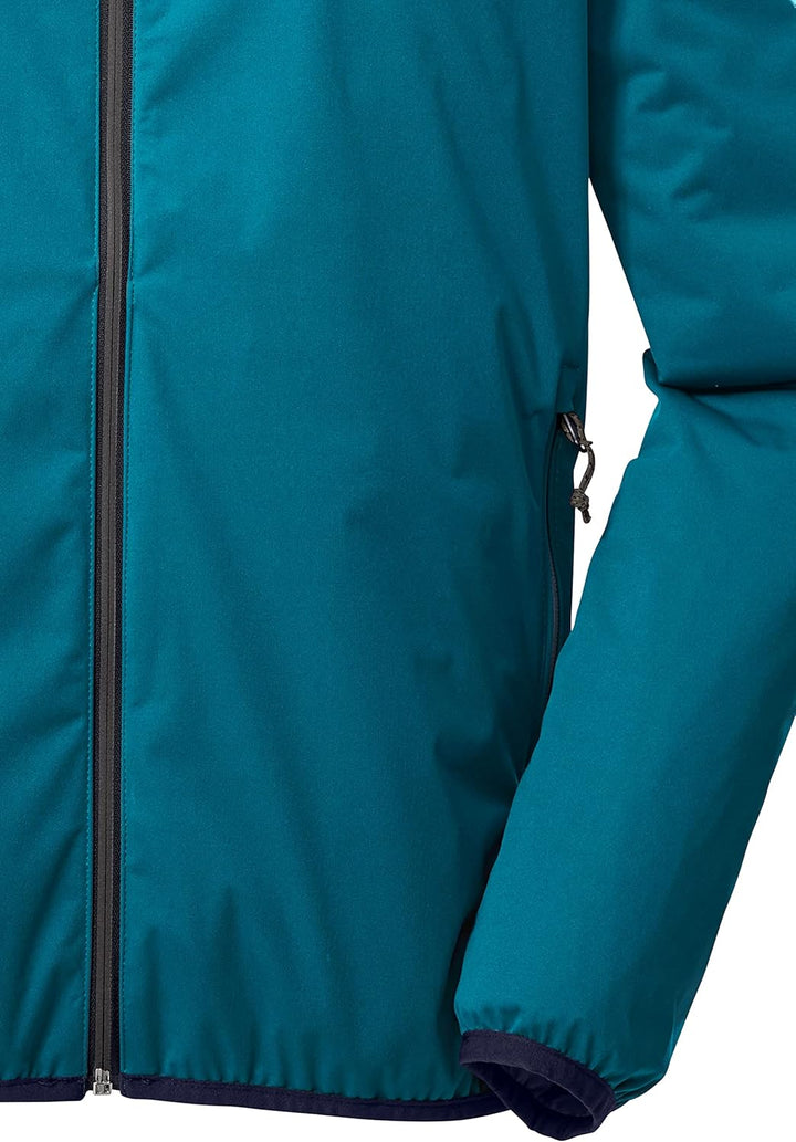 Killtec Herren Kos 60 Mn Jckt 2-Lagen Fuktionsjacke/Outdoorjacke mit Kapuze, packbar L dunkelaqua, L