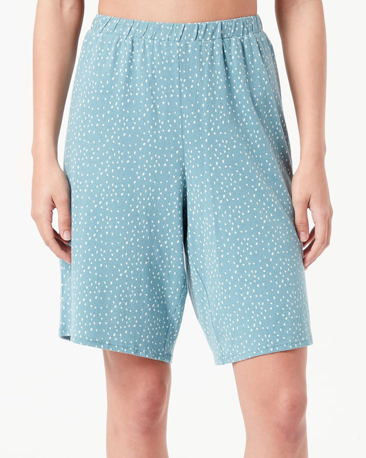 Schiesser Damen Schlafanzug Kurz Pyjamaset 38 Blaugrau (I), 38 Blaugrau (I)