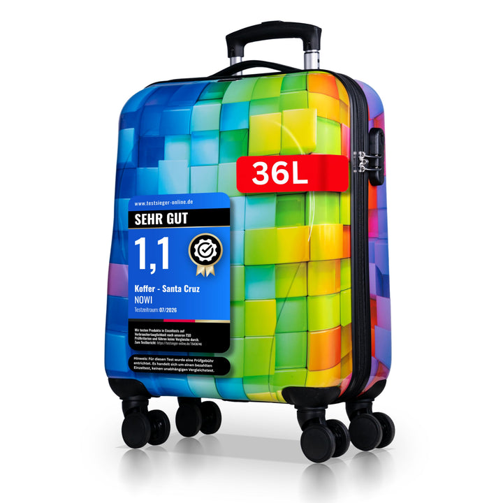 NOWI Handgepäck Koffer 55x40x20cm - passend für Ryanair, Lufthansa, Eurowings und co. I 36L Handgepä