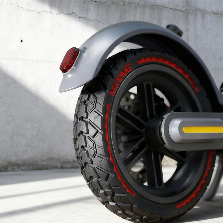 8.5 Zoll E Scooter Reifen, 8 1/2 x2 Vollgummireifen Schlauchlos, Pannensichere & Abriebfeste, 50/75-