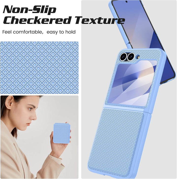 Doeshine für Samsung Galaxy Flip 6/Z Flip 7 FE Hülle [Not for Flip 7] mit Scharnierschutz & Displays