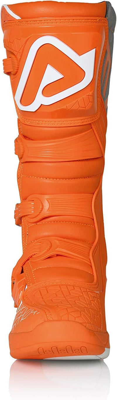 Acerbis Herren X-Team Stiefel 43 Orange, Weiss, 43 Orange, Weiss