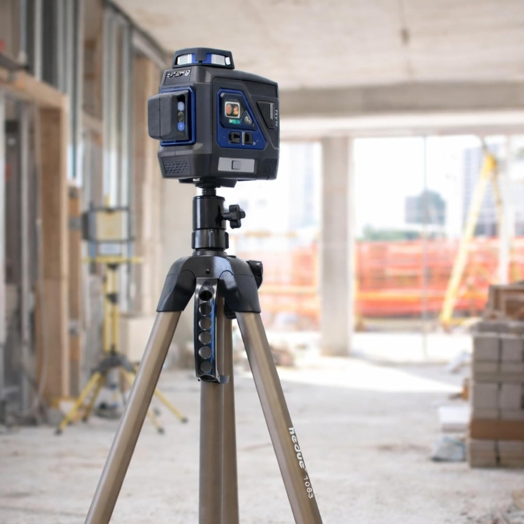 Kurbelstativ 173 cm – Stativ für Laser höhenverstellbar, Laserstativ für Kreuzlinienlaser oder leich
