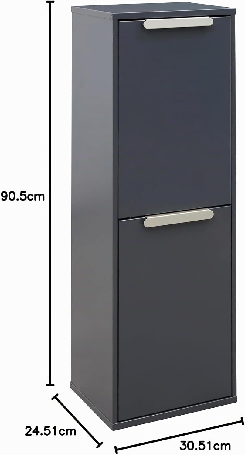 ARREGUI Ecoclas CR204-E Mülltrennsystem aus Stahl | 2 Fächer Mülleimer für die Küche |2x17L (34L) |