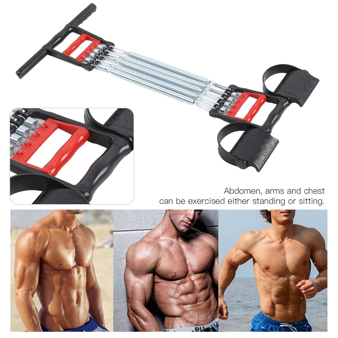 65 Kg 5 Federn Mehrfunktionsexpander, Armübungen für Bauch, Hausfitnessgeräte für das Sitzen oder St