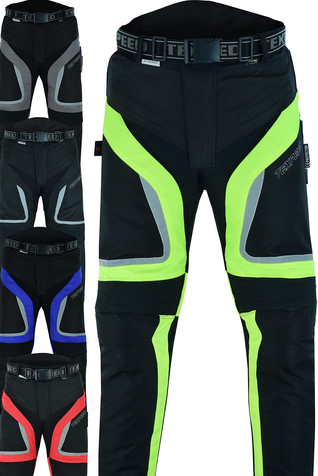 Texpeed Motorradhose Mit Protektoren Herren - Textil Wasserdicht Motorroller Motorrad Bikerin Mit Sc