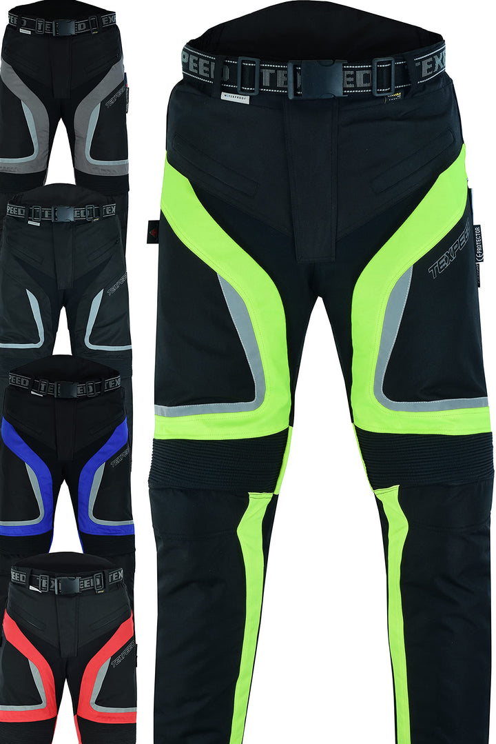 Texpeed Motorradhose Mit Protektoren Herren - Textil Wasserdicht Motorroller Motorrad Bikerin Mit Sc