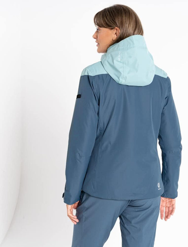 Dare 2b Rapport Jacket Damen-Skijacke, wasserdichtes und atmungsaktives Recyclingmaterial, Schneefan