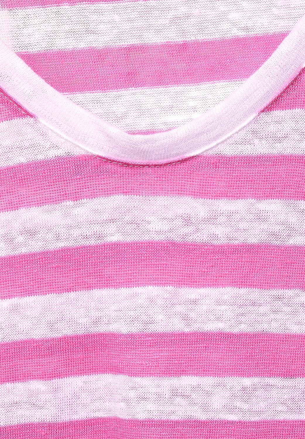 Street One Damen Streifenshirt 38 Cool Pink, 38 Cool Pink