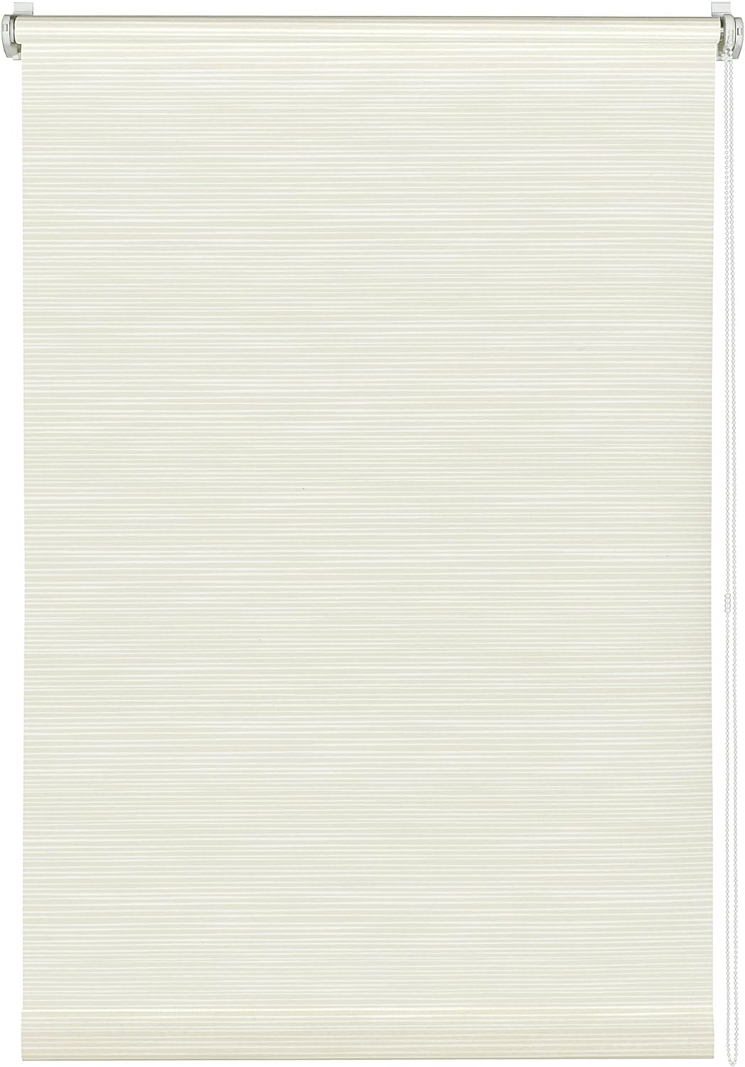 GARDINIA EASYFIX Rollo Dekor 103 Streifen weiss/beige 100 x 150 cm Streifen Weiss/Beige 100x150, Str